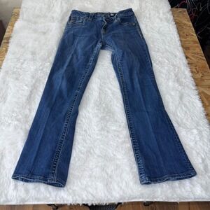 Miss Me Jeans Women Size 30 Mid Rise Bootcut Blue Denim work on thighs